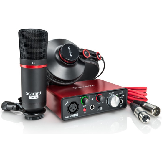 Focusrite scarlett solo gen 3 studio vocal pack